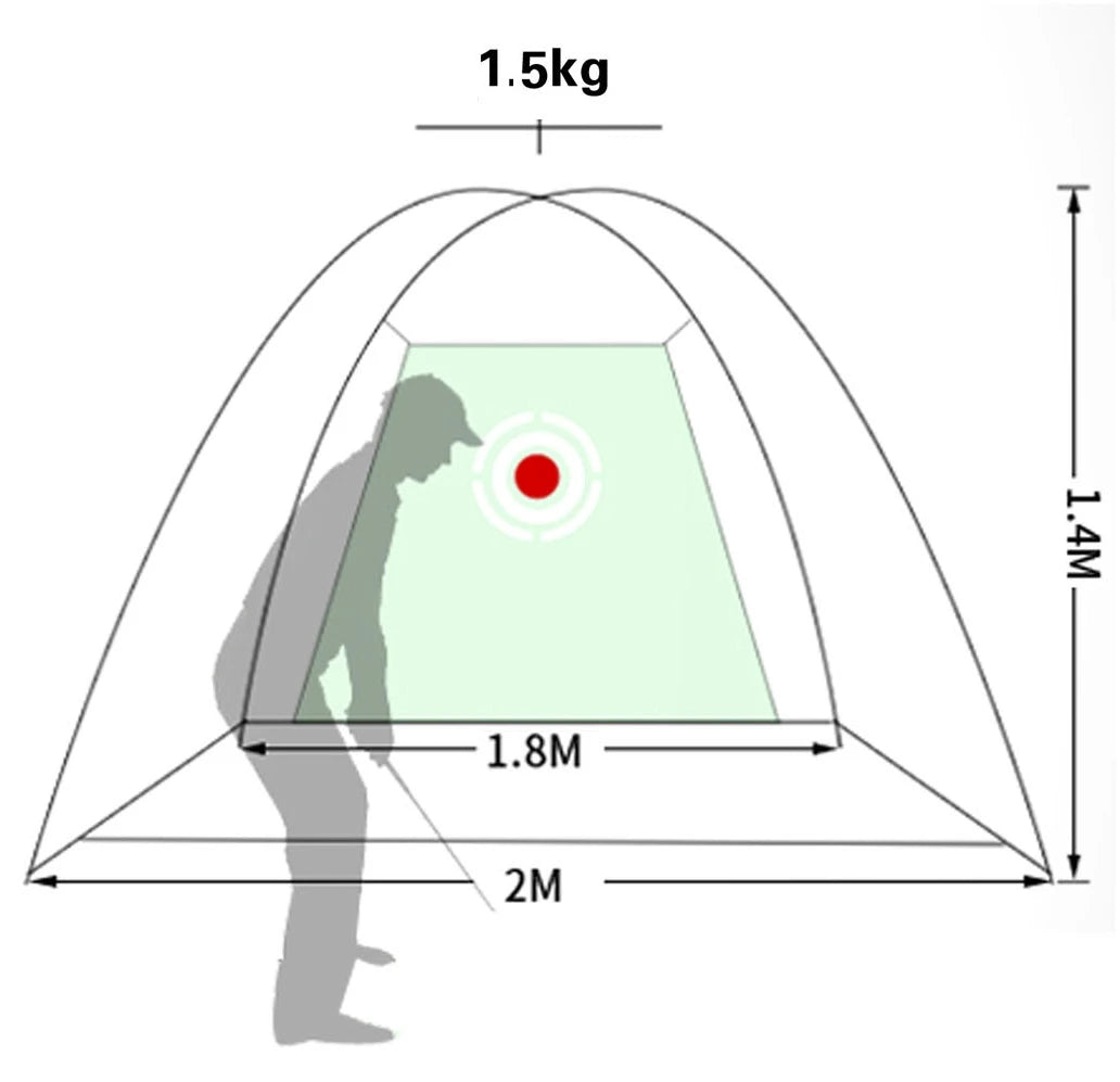 Golf Practice Net Tent Strike Cage Outdoor Indoor