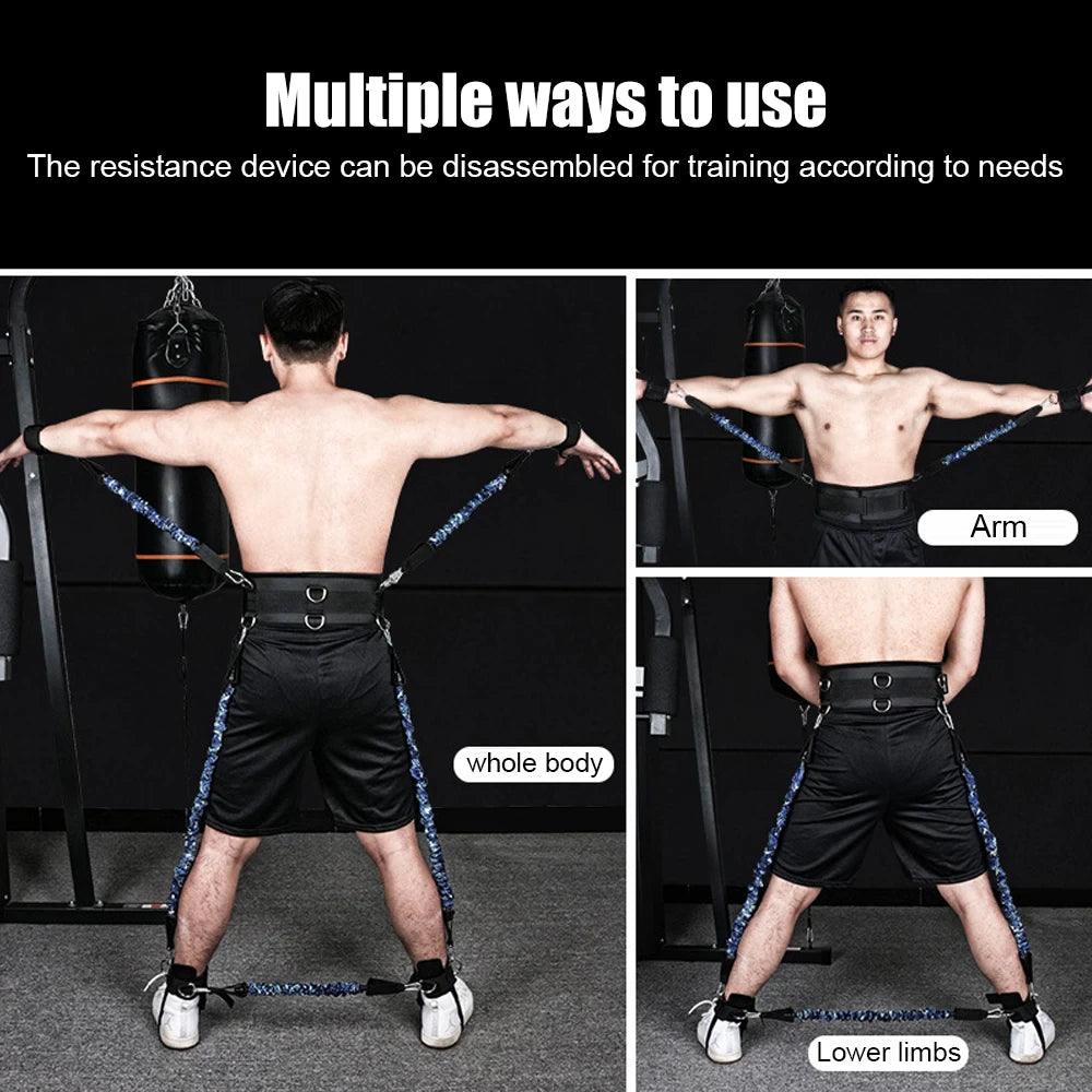 Boxing Training Resistance Band Set Enhance Explosive Power Strength and Agility Training Equipment