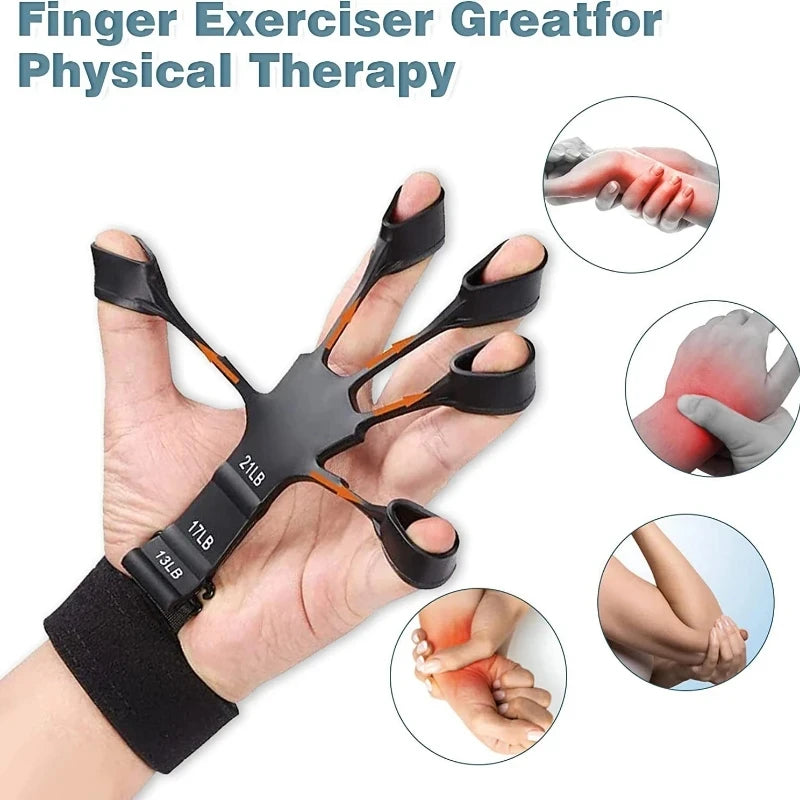 Silicone finger wrist strength trainer