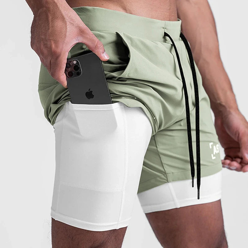 Gym Men's 2 in 1 Quick Dry Shorts