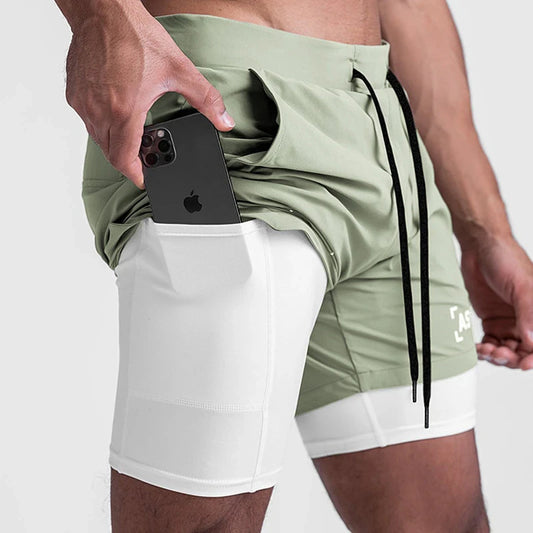 Gym Men's 2 in 1 Quick Dry Shorts